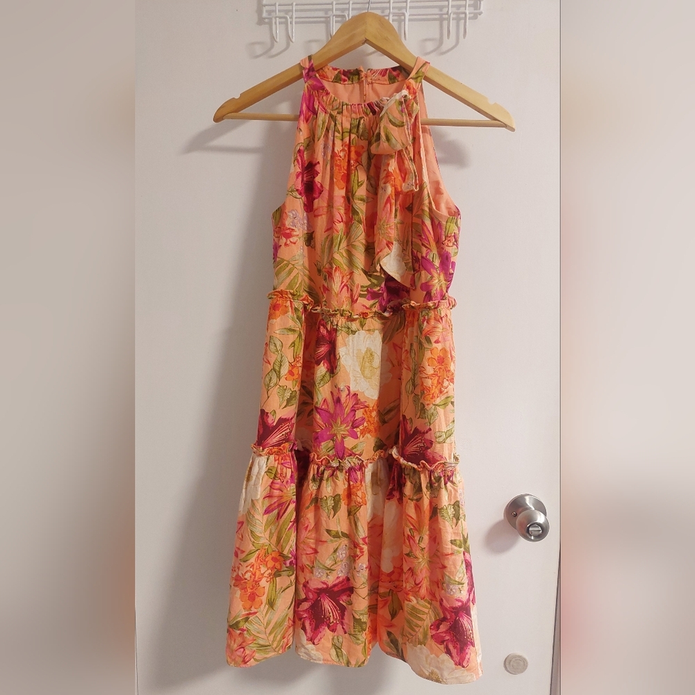 VINCE CAMUTO Floral Halter Neck Dress - Picture 8 of 8
